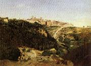 Jean Baptiste Camille  Corot Volterra Spain oil painting artist